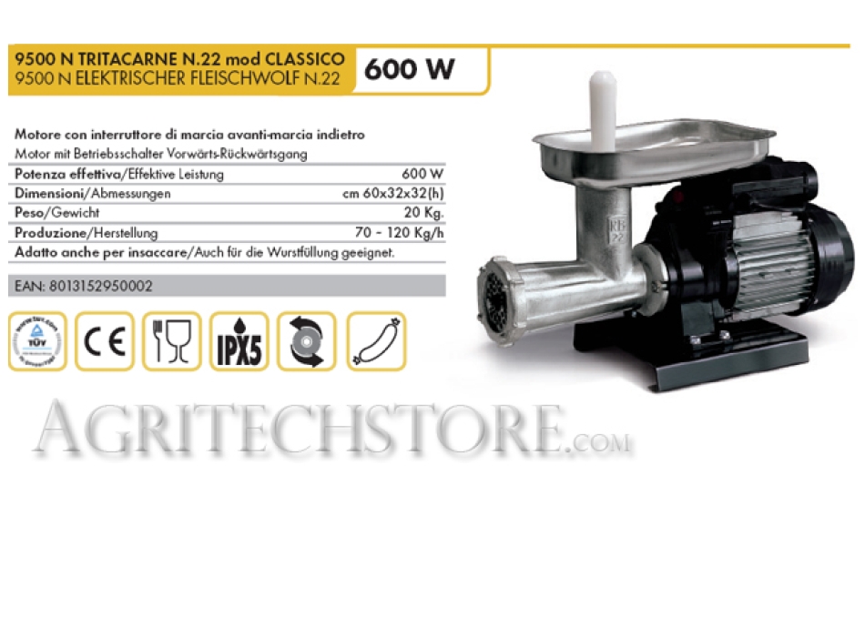 Classé n ° 22 Reber 9500 N HACHOIR mod CLASSIC Agritech Store