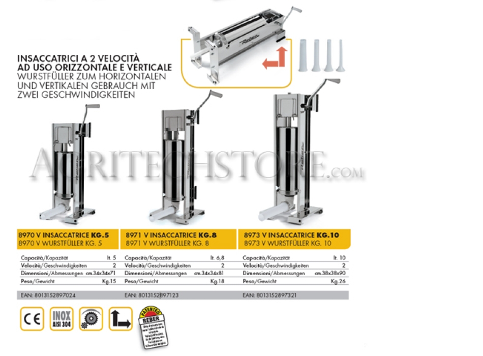 Ensachage Reber 8970 V * 5 kg. Agritech Store