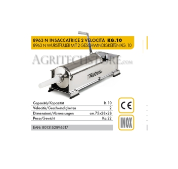 Ensachage Reber 8963 N * 10 kg. Agritech Store