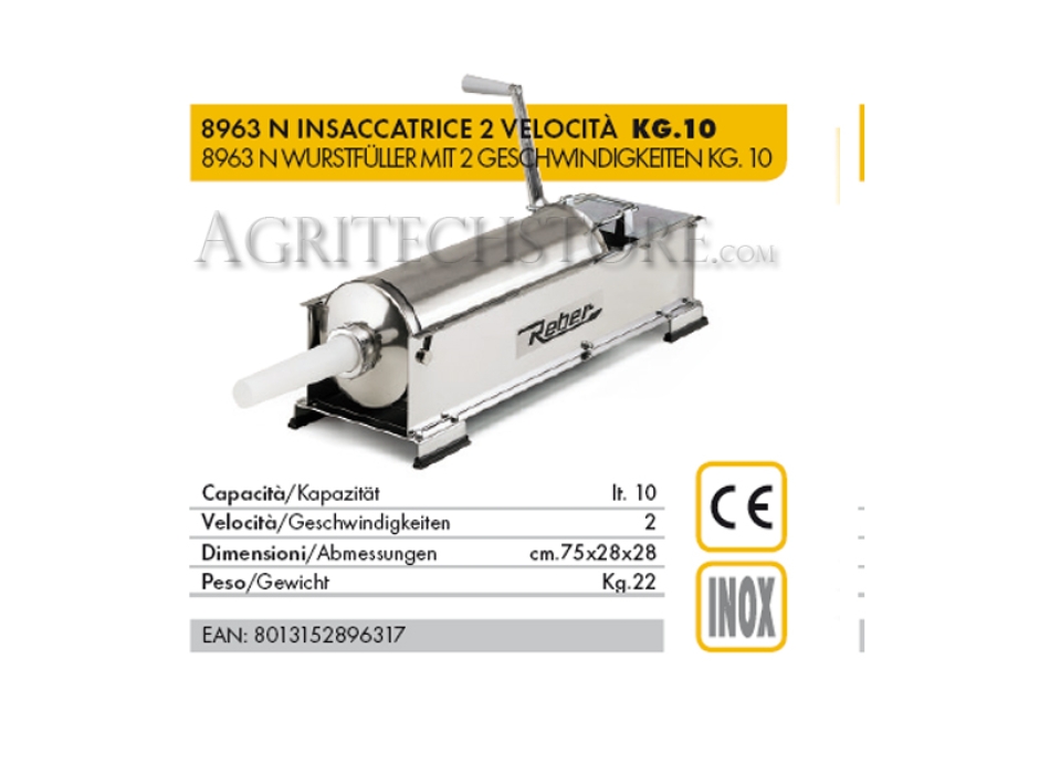 Ensachage Reber 8963 N * 10 kg. Agritech Store