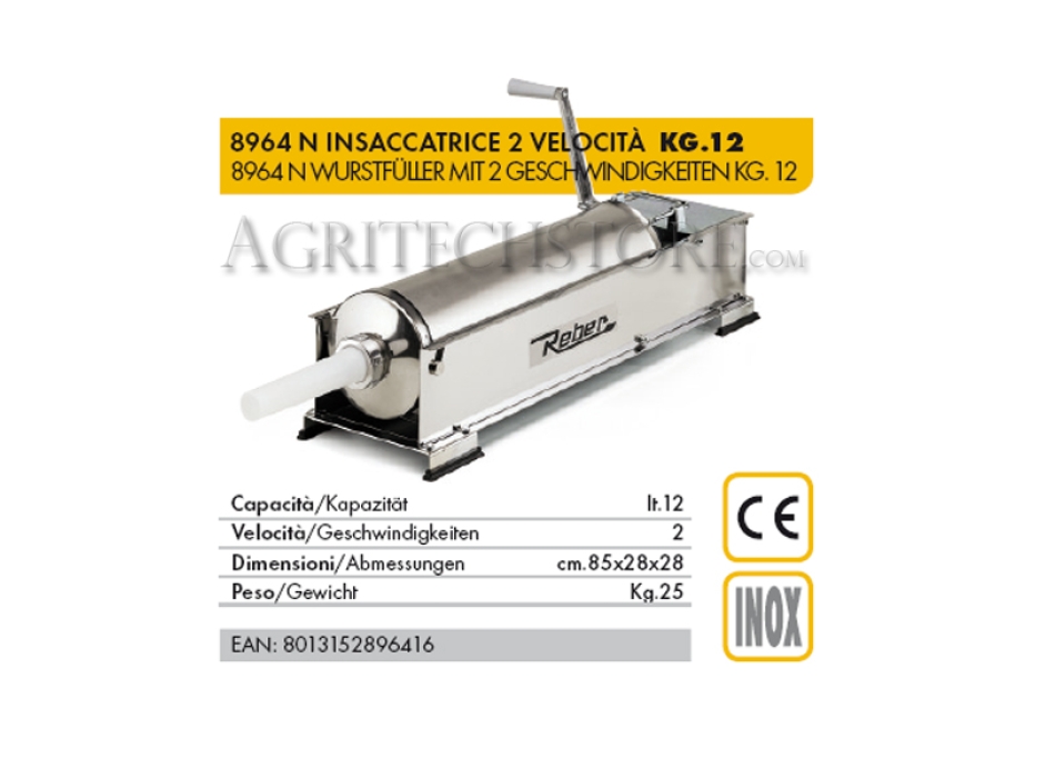 Ensachage Reber 8964 N * 12 kg. Agritech Store