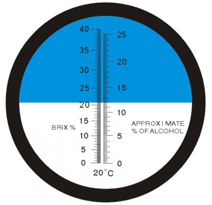 Réfractomètre optique 040 Brix prêt pour la livraison Brix 032