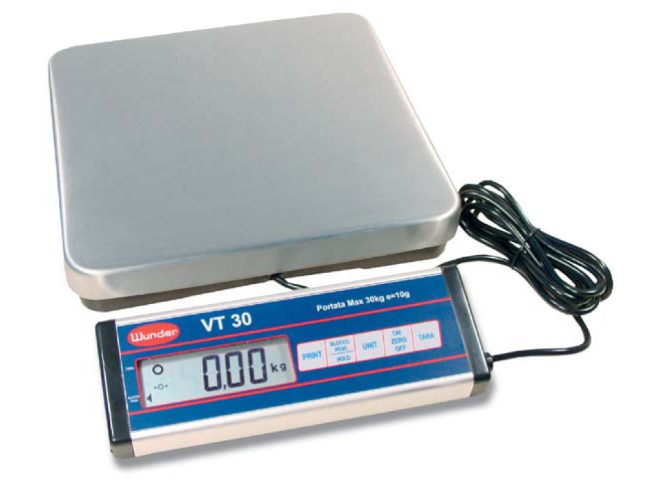 Balance VT30 inoxydable en acier inoxydable - Capacité 30 kg. Agritech Store