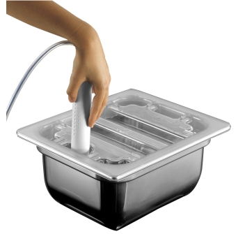 Chaud d&#39;acier H 100 1/2 Gastronorm couvercle et polycarbonate Agritech Store