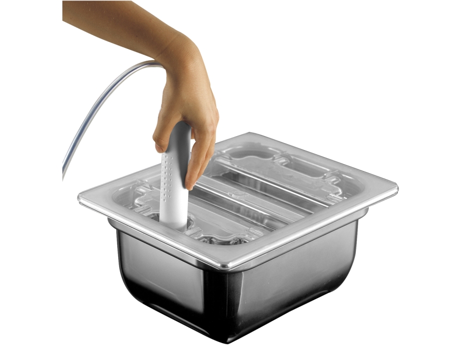 Chaud d'acier H 100 1/2 Gastronorm couvercle et polycarbonate Agritech Store