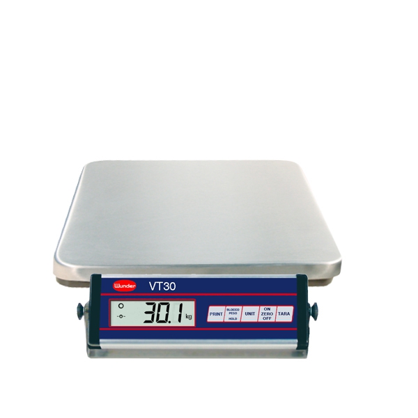Balance VT30 inoxydable en acier inoxydable - Capacité 30 kg. Agritech Store