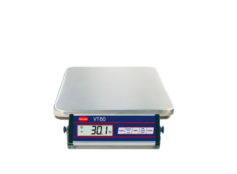 Balance VT60 inoxydable en acier inoxydable - Capacité 60 kg. Agritech Store