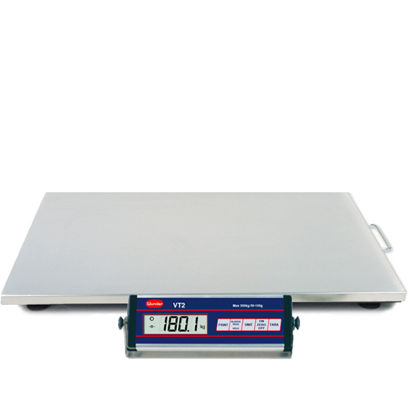 . Balance VT2 150/300 kg INOX en acier inoxydable - Capacité 300 kg. Agritech Store