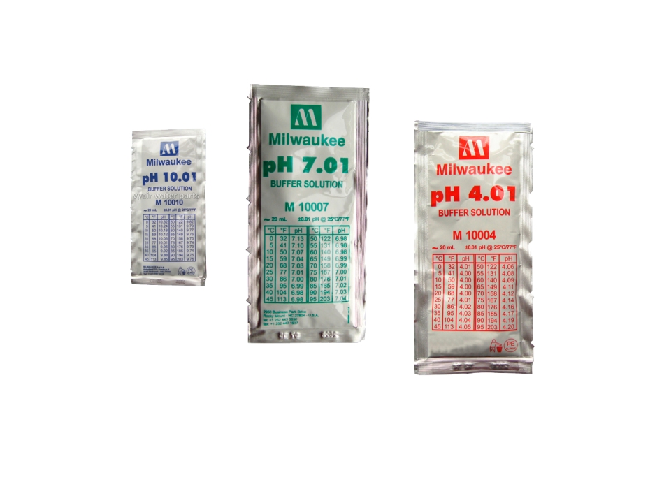 Solution d'étalonnage en sachets pour pH-mètres Agritech Store