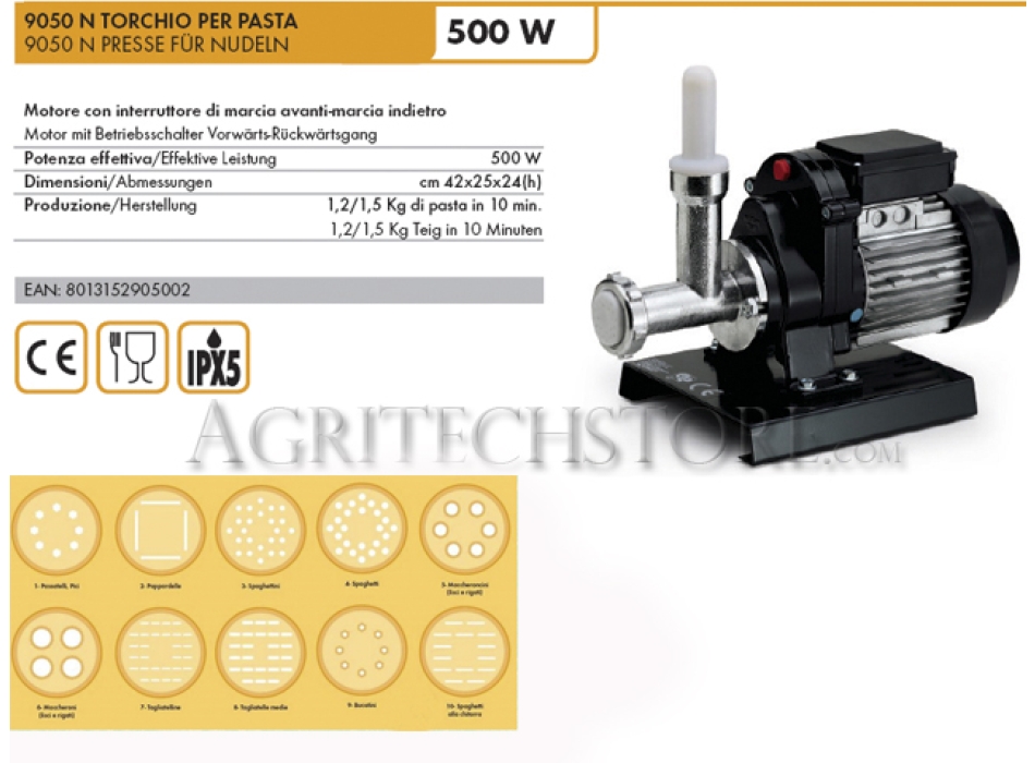 9050 N Torchio Reber pour dessiner le # Pasta électrique ° 5 Agritech Store