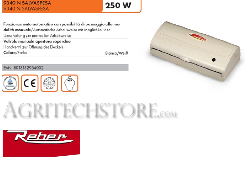 Vide Reber 9340 N Agritech Store