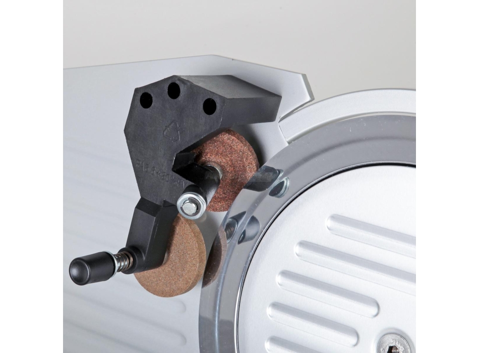 Aiguiseur amovible avec double émeri pour trancheuse Agritech Store