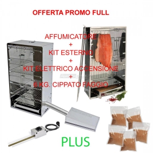 Fumeur Offre kit complet externe, kits de démarrage et 6 Kg.Cippato
