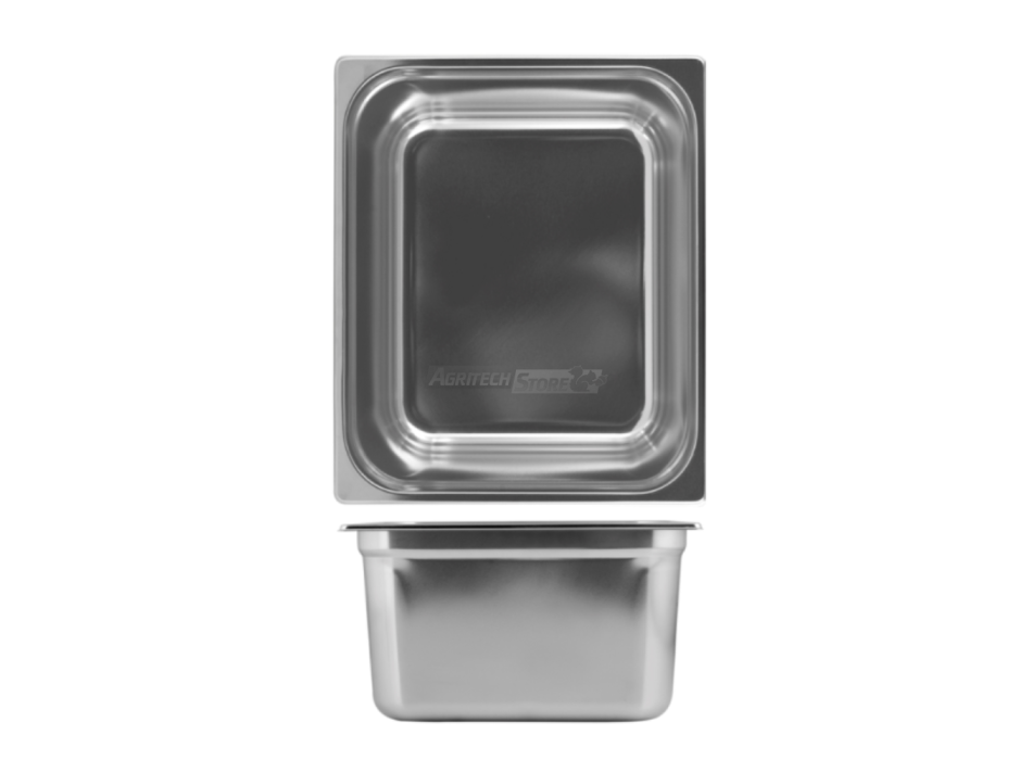 Bassine en acier inoxydable GN1/1 h15 cm Agritech Store