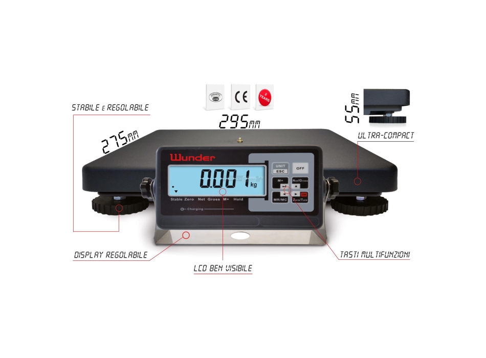 Balance à plateforme Wunder WB 01229TM – 6 kg Agritech Store