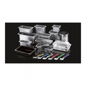 Bac à glace anti-rotation en acier inoxydable, Ø 200 mm, h 250 mm, 7,3 litres Agritech Store