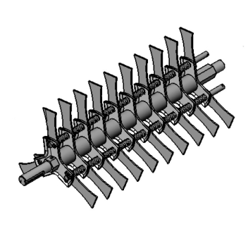 Couteau mobile trempé pour aérateur Agritech Store