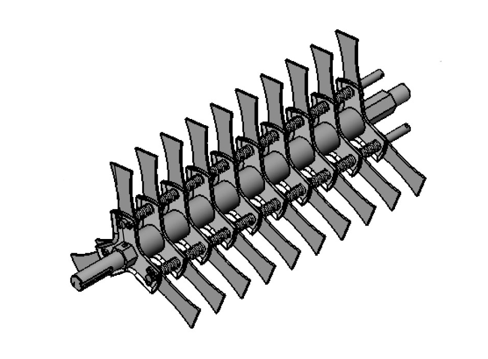 Couteau mobile trempé pour aérateur Agritech Store