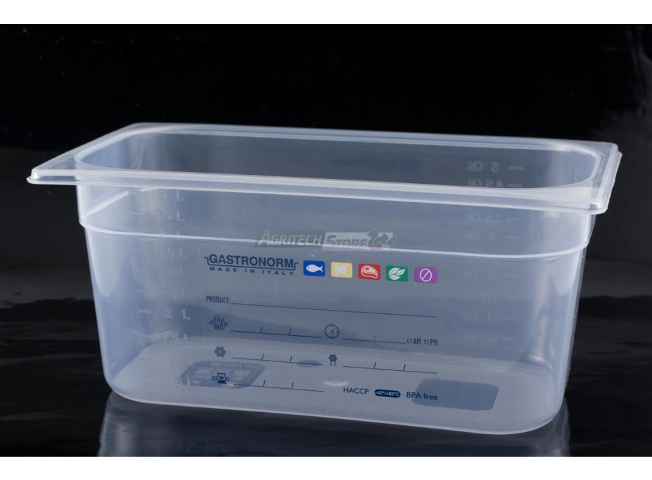 Récipient Gastronorm 1/3 H 100 polypropylène HACCP Agritech Store