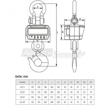 Dynamomètre électronique multifonction CX Agritech Store