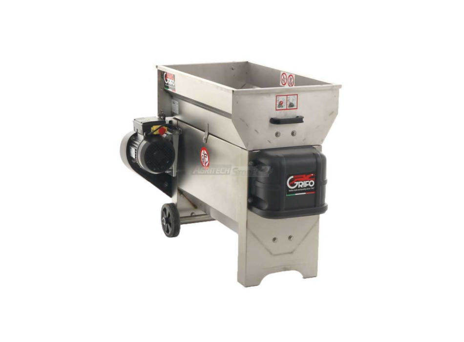 Egrappoir électrique avec cuve - 2 versions Agritech Store