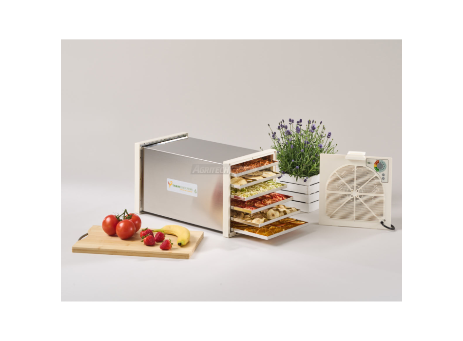 Déshydrateur domestique Biosec De Luxe B6 en acier inoxydable – 6 paniers Agritech Store