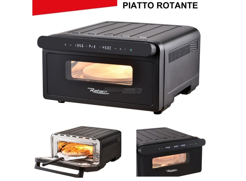Four à pizza avec plaque tournante Agritech Store