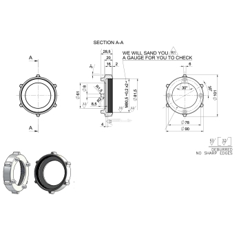 BAGUE pour hachoir Reber TC 12 Agritech Store