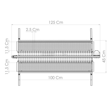 Brochettes Grill & Tecnoroast Arrosticini 80 Double Agritech Store
