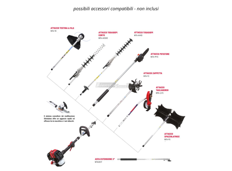Machine multifonction Shindaiwa M262S Agritech Store