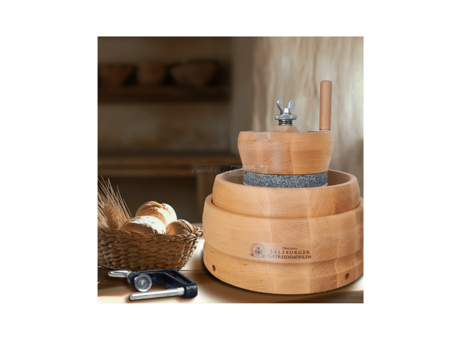 Moulin à grains - Moulin à grains manuel avec pierre en granit MH6 Agritech Store