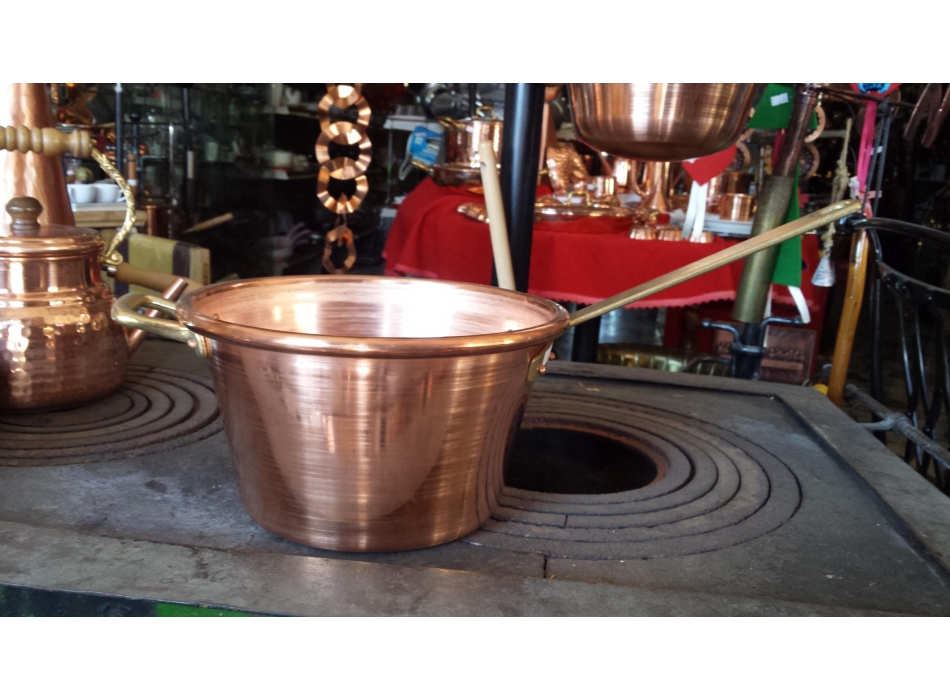 Marmite en cuivre à fond plat 22|24|26 cm  Agritech Store