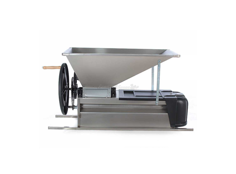 Égrappoir/fouloir à raisin manuel en acier inoxydable Grifo Marchetti DMAI Agritech Store