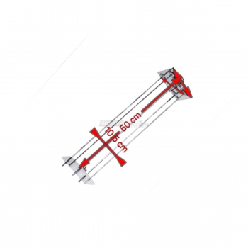 Sunburst Rotisserie satellite 4 Lance de 50 cm. 0545 + Auction Agritech Store