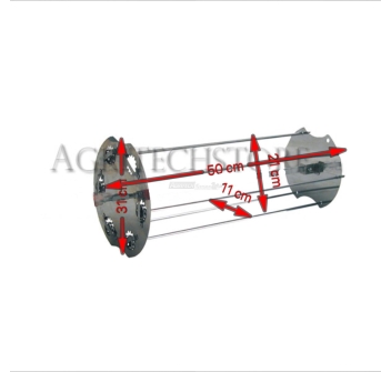 Sunburst Rotisserie par satellite de 50 cm. 0530 + Auction Agritech Store