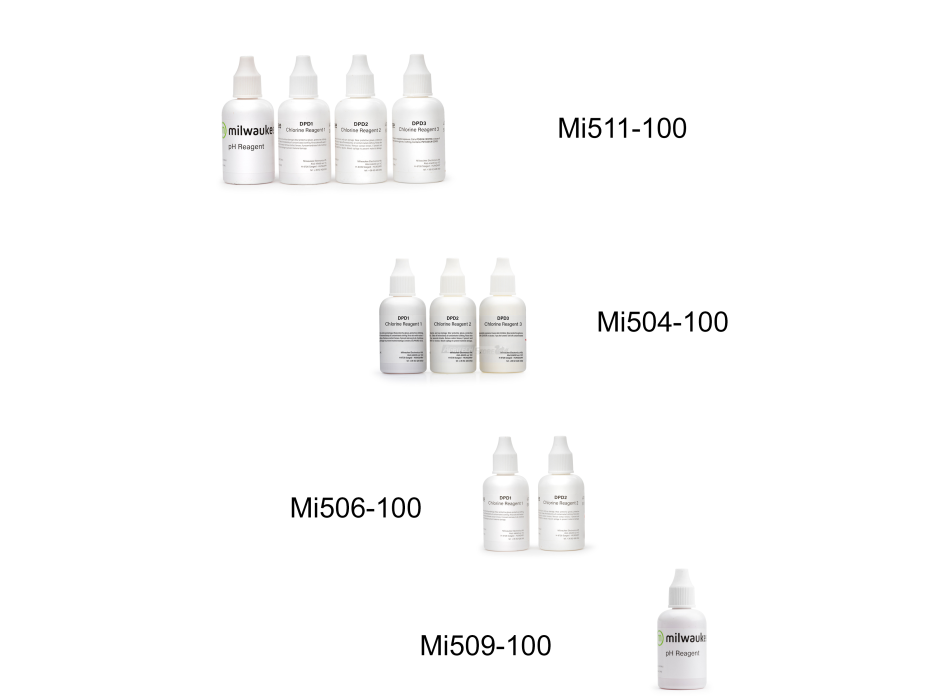 Réactifs liquides pour les tests de chlore libre, total et pH Agritech Store