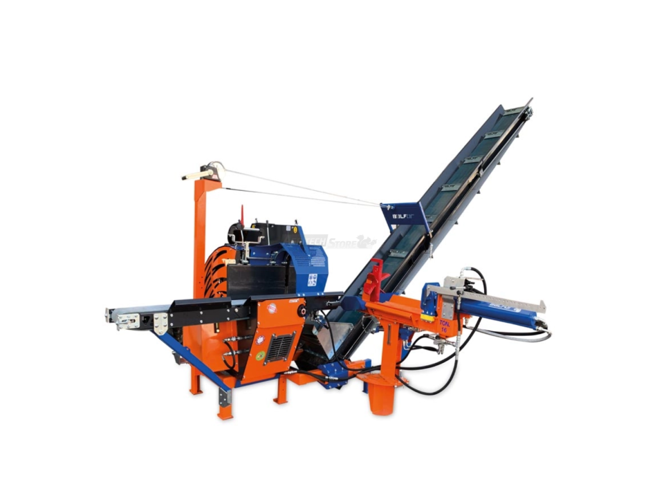 Scie circulaire Ninja 800 Expert + fendeuse de bûches + scie à ruban avec transmission par arbre à cardan Agritech Store