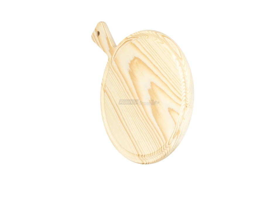 Planche à découper ronde diamètre Spruce cm en bois. 25 Agritech Store