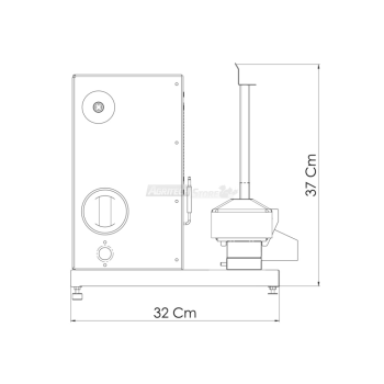 Tecnoroast TGP-15 Single Gas Pro – Gril à gaz automatique pour 15 arrosticini Agritech Store