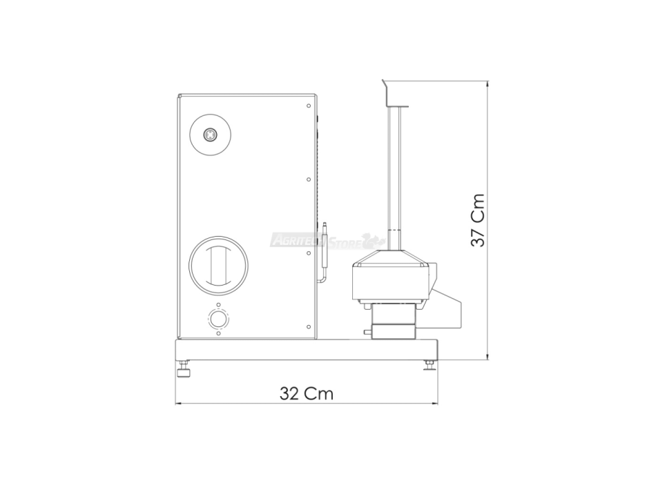 Tecnoroast TGP-15 Single Gas Pro – Gril à gaz automatique pour 15 arrosticini Agritech Store