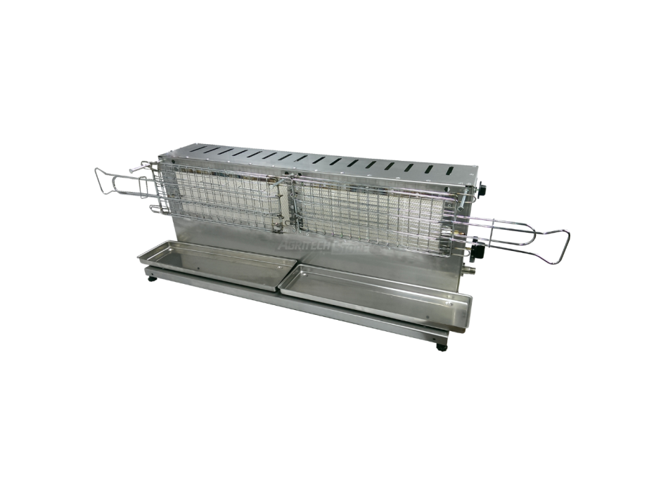 Tecnoroast TGP-30 Single Gas Pro – Gril à gaz automatique professionnel pour 30 arrosticini Agritech Store