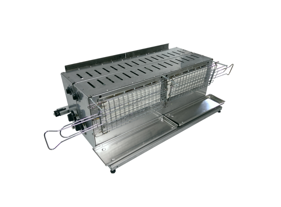 Tecnoroast TGPD-60 Double Gas Pro – Grill à gaz automatique professionnel pour 60 arrosticini Agritech Store