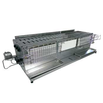 Tecnoroast TGPD-90 Double Gas Pro – Grill à gaz automatique professionnel pour 90 arrosticini Agritech Store