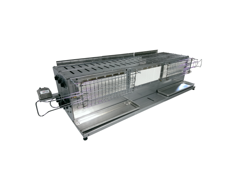 Tecnoroast TGPD-90 Double Gas Pro – Grill à gaz automatique professionnel pour 90 arrosticini Agritech Store