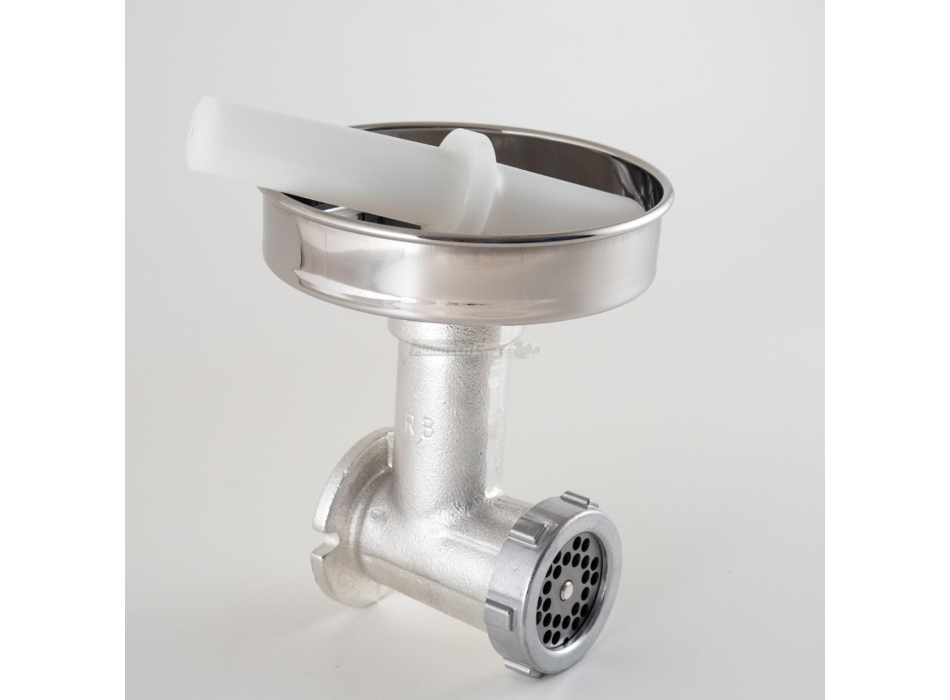 Hachoir à viande Reber N. 5 (en option) avec plaque en acier inoxydable Agritech Store