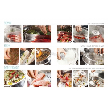 Cuiseur vapeur « Naturalmente » 6 techniques de cuisson lt. 8 Agritech Store