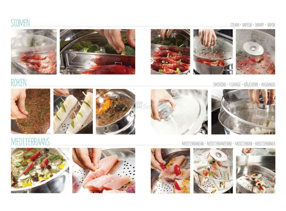 Cuiseur vapeur « Naturalmente » 6 techniques de cuisson lt. 8 Agritech Store