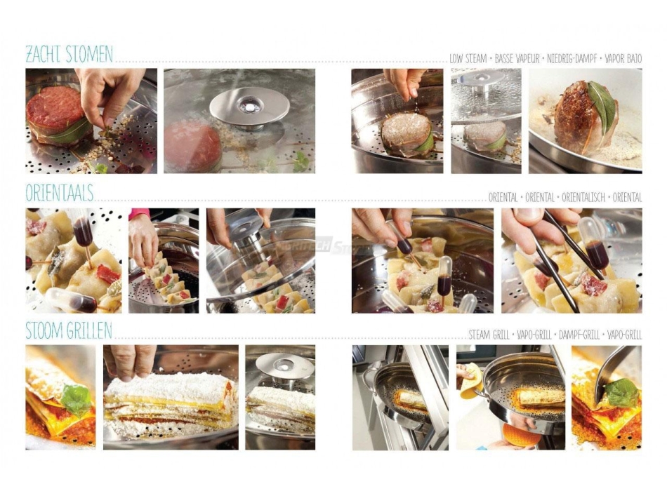 Cuiseur vapeur « Naturalmente » 6 techniques de cuisson lt. 8 Agritech Store