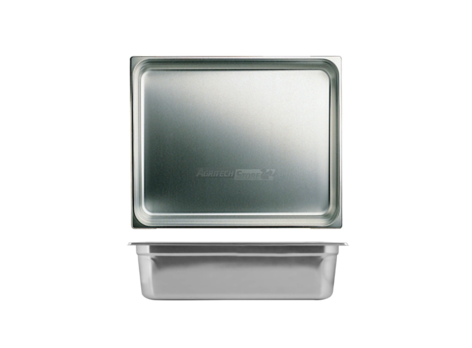 Cuve Gastronorme GN2/1 en inox h15cm Agritech Store