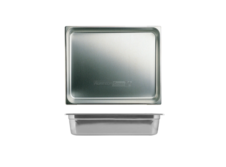 Cuve inox Gastronorme GN2/1 h6,5cm Agritech Store